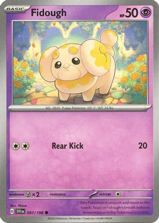 Fidough - 097/198 - SV01 Scarlet & Violet Base Set Reverse Holofoil