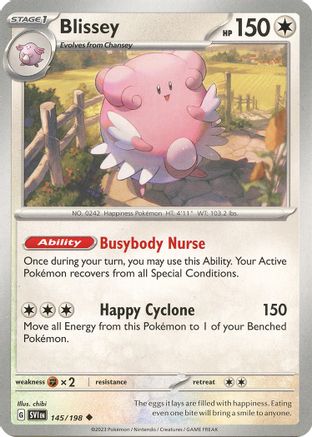 Blissey (145/198) - SV01 Scarlet & Violet Base Set Reverse Holofoil - Uncommon