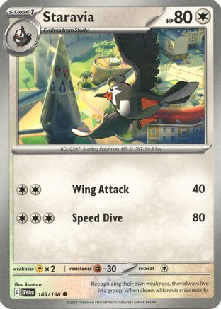 Staravia (149/198) - SV01 Scarlet & Violet Base Set Reverse Holofoil - Common
