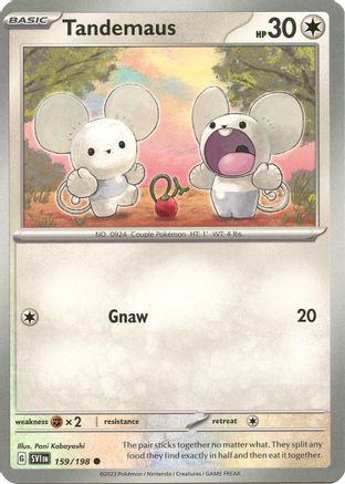 Tandemaus (159/198) - SV01 Scarlet & Violet Base Set Reverse Holofoil - Common