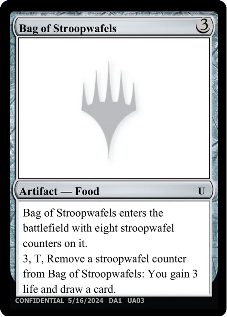Bag of Stroopwafels (UNK-UA03A) - Unknown Event (Playtest)