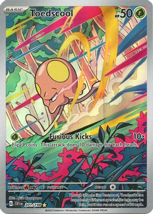 Toedscool (201/198) - SV01 Scarlet & Violet Base Set Holofoil - Illustration Rare