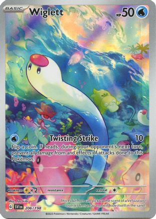 Wiglett (206/198) - SV01 Scarlet & Violet Base Set Holofoil - Illustration Rare