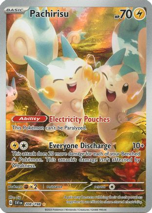 Pachirisu (208/198) - SV01 Scarlet & Violet Base Set Holofoil - Illustration Rare