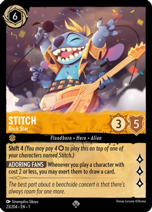 (023/204) Stitch - Rock Star - The First Chapter Cold Foil