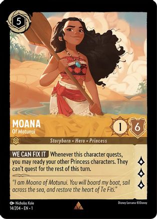 (014/204) Moana - Of Motunui - The First Chapter Cold Foil
