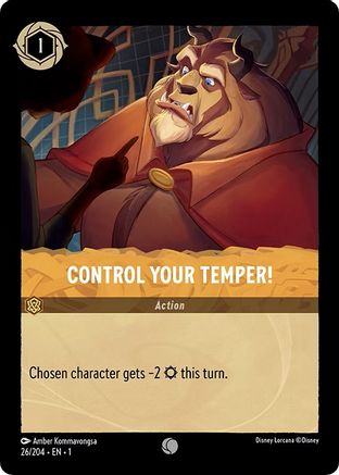 (026/204) Control Your Temper! - The First Chapter Cold Foil