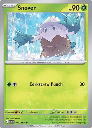 Snover (10/193) - SV02 Paldea Evolved Reverse Holofoil - Common