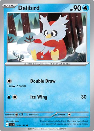 Delibird (46/193) - SV02 Paldea Evolved Reverse Holofoil - Common