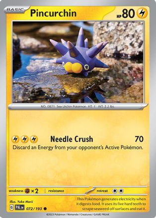 Pincurchin (72/193) - SV02 Paldea Evolved - Common