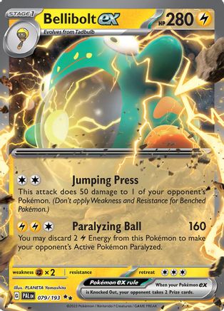 Bellibolt ex (79/193) - SV02 Paldea Evolved Holofoil - Double Rare