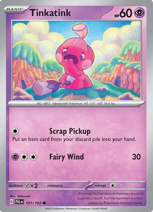Tinkatink (101/193) - SV02 Paldea Evolved Reverse Holofoil - Common