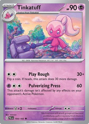 Tinkatuff (104/193) - SV02 Paldea Evolved - Uncommon