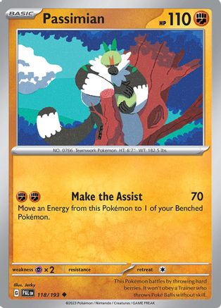 Passimian (118/193) - SV02 Paldea Evolved Reverse Holofoil - Uncommon
