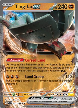 Ting-Lu ex (127/193) - SV02 Paldea Evolved Holofoil - Double Rare