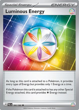 Luminous Energy (191/193) - SV02 Paldea Evolved Reverse Holofoil - Uncommon