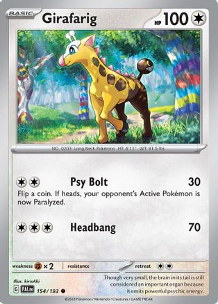 Girafarig - 154/193 - SV02 Paldea Evolved Normal