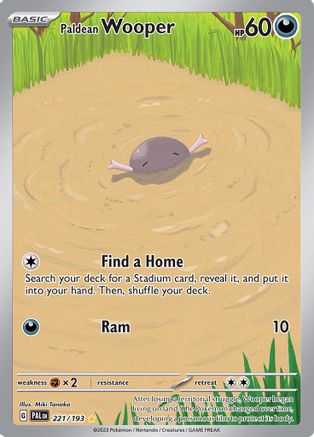 Paldean Wooper (221/193) - SV02 Paldea Evolved Holofoil - Illustration Rare
