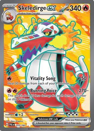 Skeledirge ex (233/193) - SV02 Paldea Evolved Holofoil - Ultra Rare