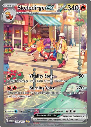 Skeledirge ex (258/193) - SV02 Paldea Evolved Holofoil - Special Illustration Rare