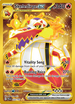 Skeledirge ex (272/193) - SV02 Paldea Evolved Holofoil - Hyper Rare