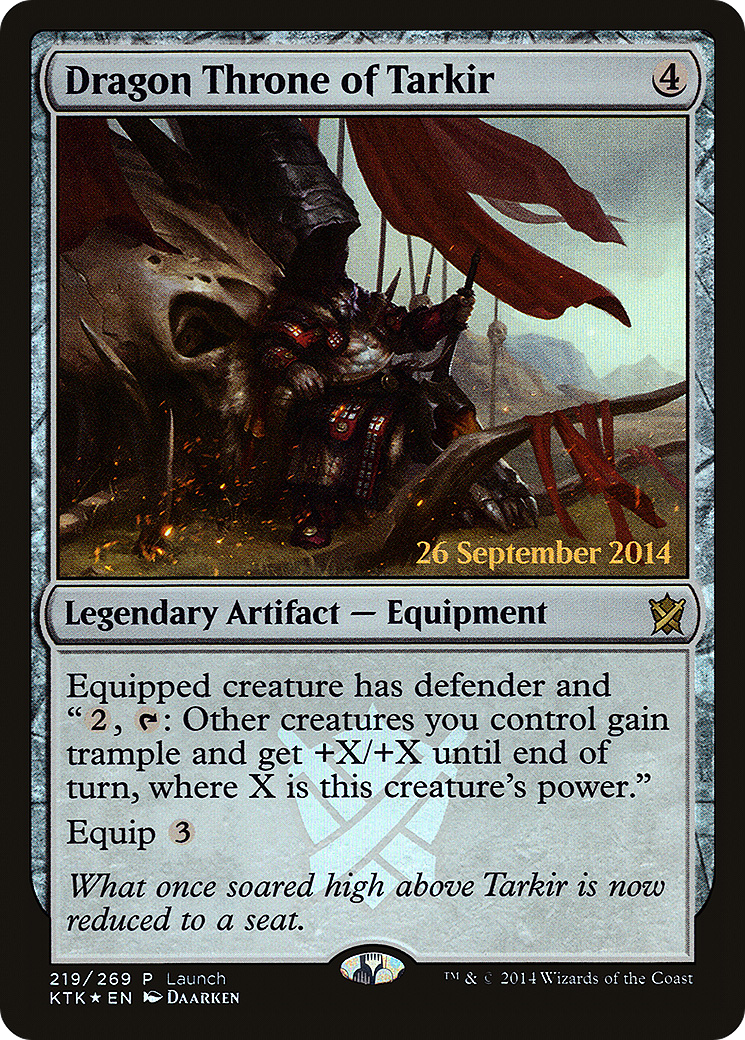 Dragon Throne of Tarkir (LARP-219) - Khans of Tarkir Promos Foil (Release)