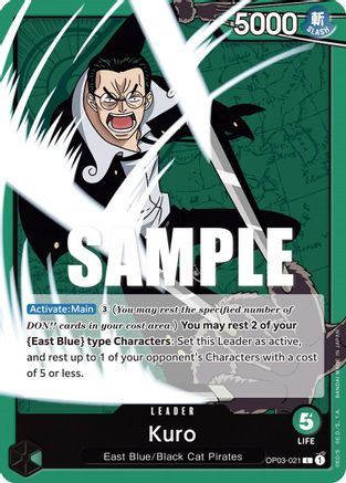 (OP03-021) Kuro - Pillars of Strength Normal