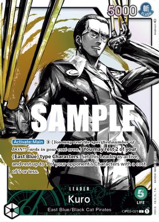 (OP03-021) Kuro (Alternate Art) - Pillars of Strength Foil