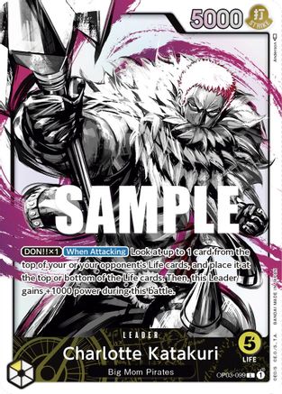 (OP03-099) Charlotte Katakuri (099) (Alternate Art) - Pillars of Strength Foil