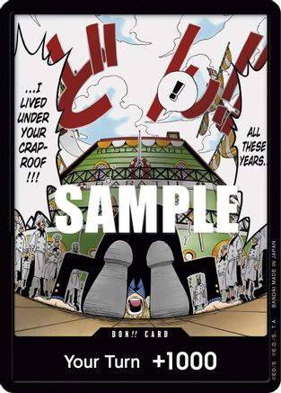 (OP03-000) DON!! Card (Alternate Art) (Sanji) - Pillars of Strength Foil
