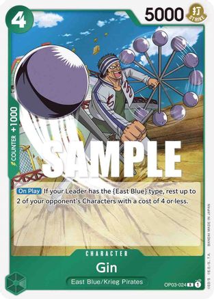 (OP03-024) Gin - Pillars of Strength Foil