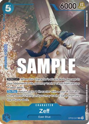(OP03-047) Zeff (Alternate Art) - Pillars of Strength Foil