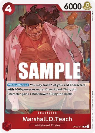 (OP03-012) Marshall.D.Teach - Pillars of Strength Foil