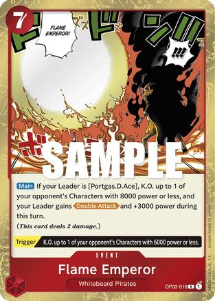 (OP03-016) Flame Emperor - Pillars of Strength Foil