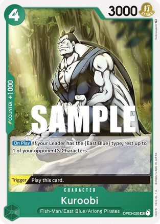 (OP03-026) Kuroobi - Pillars of Strength Normal