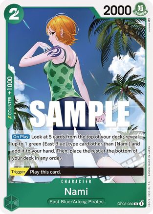(OP03-030) Nami (030) - Pillars of Strength Foil