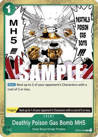 (OP03-038) Deathly Poison Gas Bomb MH5 - Pillars of Strength Foil
