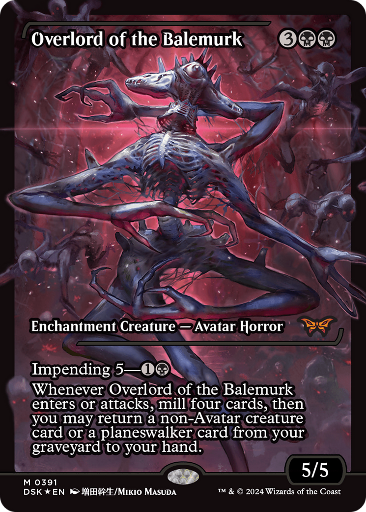 Overlord of the Balemurk (Showcase) (DSK-391) - Duskmourn: House of Horror: (Showcase) Foil