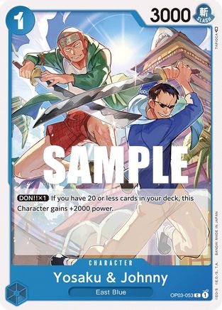 (OP03-053) Yosaku & Johnny - Pillars of Strength Normal