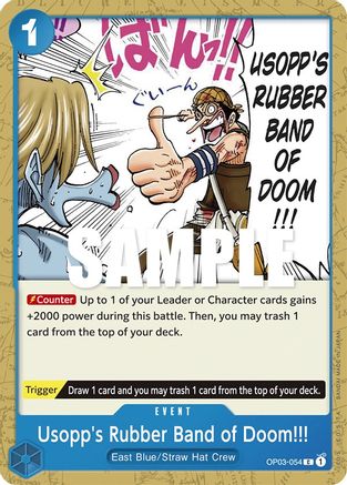 (OP03-054) Usopp's Rubber Band of Doom!!! - Pillars of Strength Normal