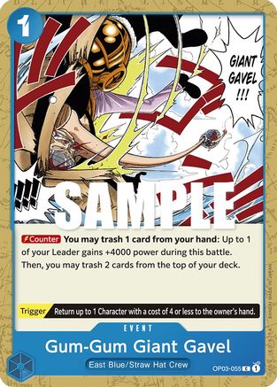 (OP03-055) Gum-Gum Giant Gavel - Pillars of Strength Normal