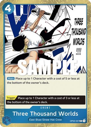(OP03-057) Three Thousand Worlds - Pillars of Strength Foil