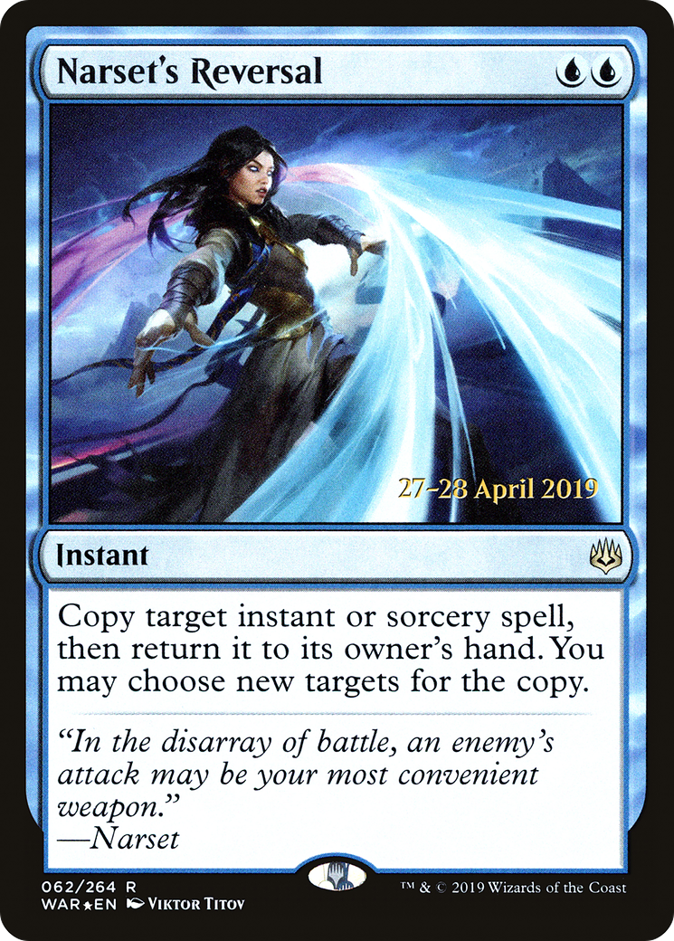 Narset's Reversal (PRE-62S) - War of the Spark Promos (Prerelease) Foil