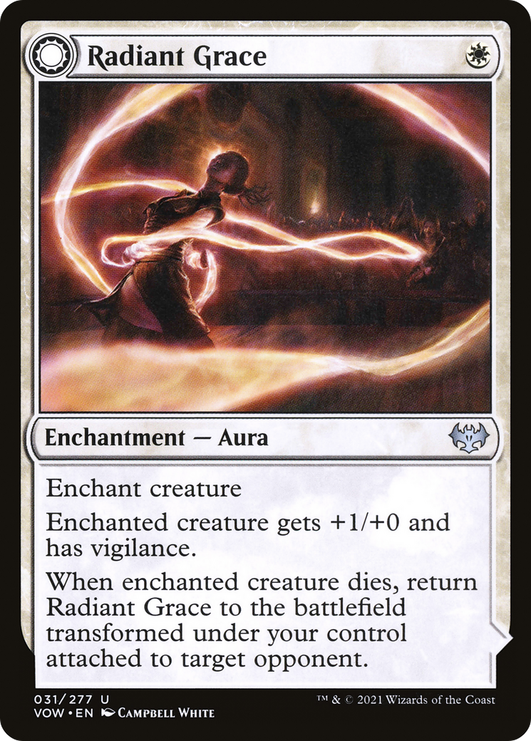 Radiant Grace (VOW-031) - Innistrad: Crimson Vow: (Double Faced Transform) Foil
