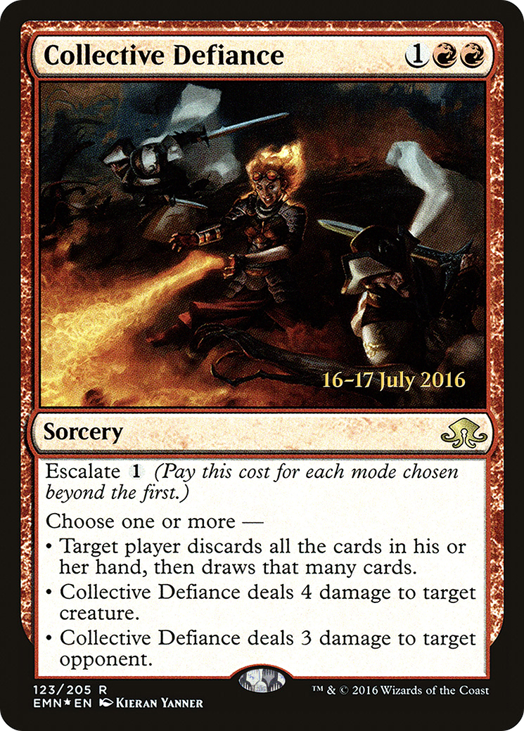 Collective Defiance (PRE-123S) - Eldritch Moon Promos (Prerelease) Foil