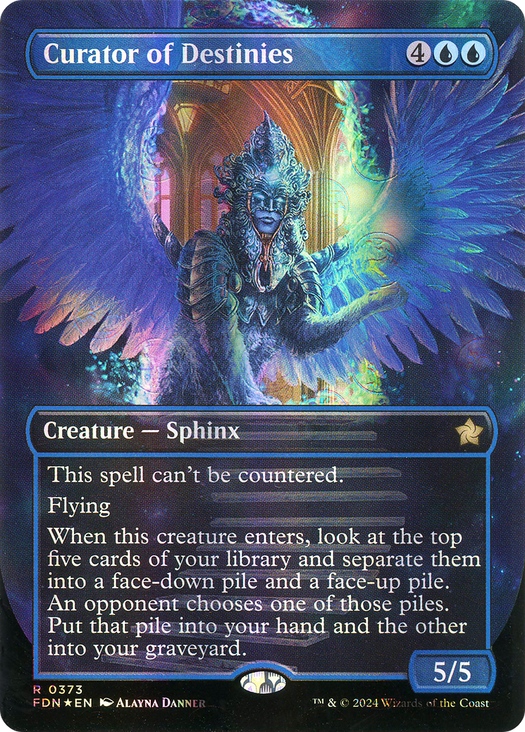 Curator of Destinies (Borderless) (Mana Foil) (Borderless)(FDN-373) - Foundations Foil