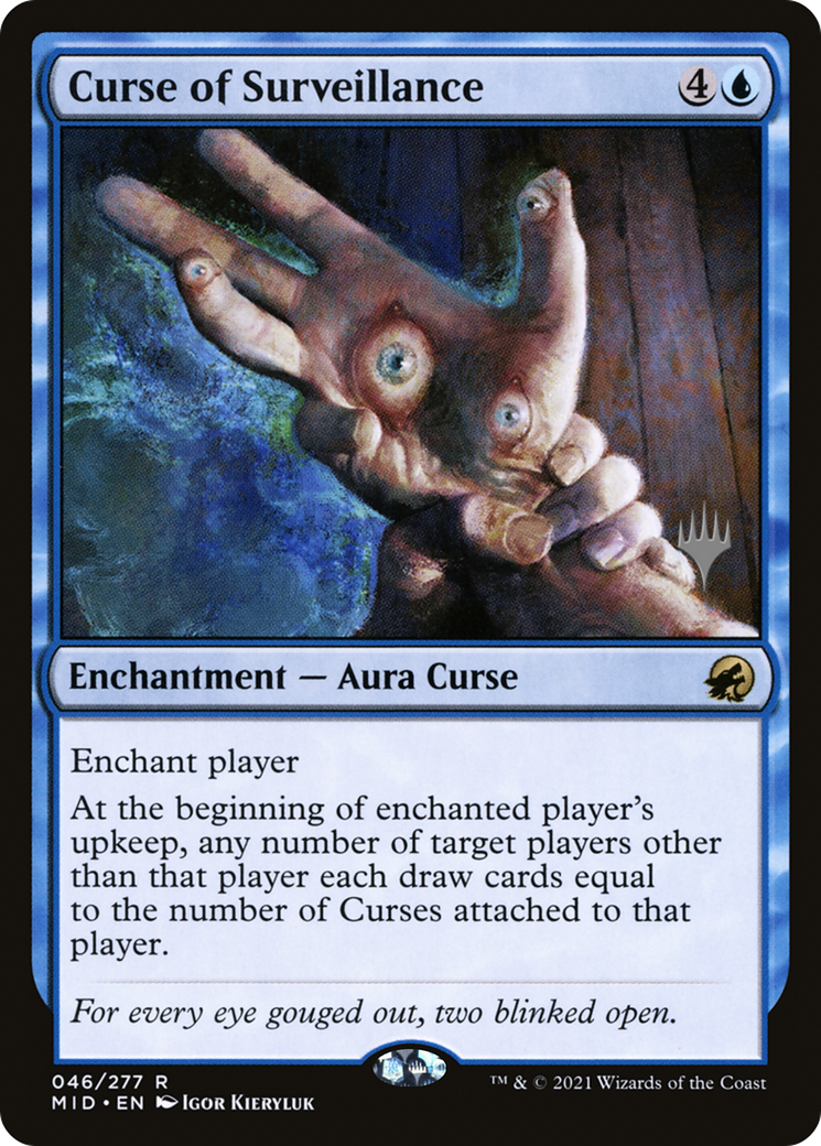 Curse of Surveillance (PPMID-046) - Innistrad: Midnight Hunt Promos Foil (Promo Pack)