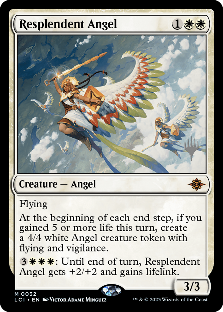Resplendent Angel (PPLCI-32P) - The Lost Caverns of Ixalan Promos Foil (Promo Pack)