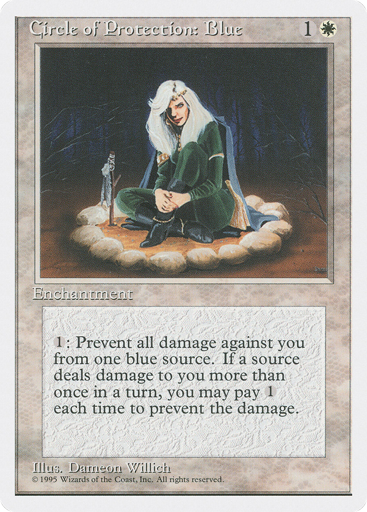 Circle of Protection: Blue (4ED-) - Fourth Edition