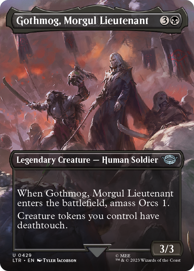 Gothmog, Morgul Lieutenant (Borderless) (LTR-429) - The Lord of the Rings: Tales of Middle-earth (Borderless) Foil